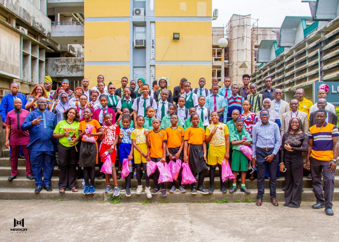 Olawale with fellow students